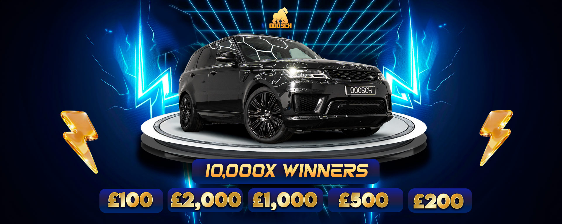 WIN THIS RANGE ROVER SPORT for 99p (+ £30,000 Instant Win Prize Pot)