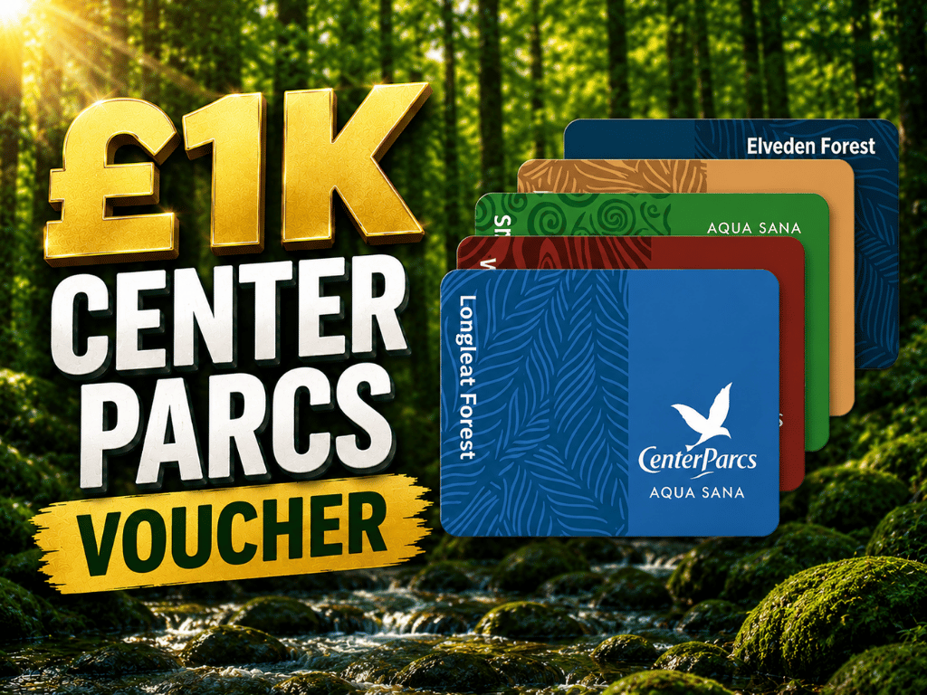 £1K Center Parcs Voucher