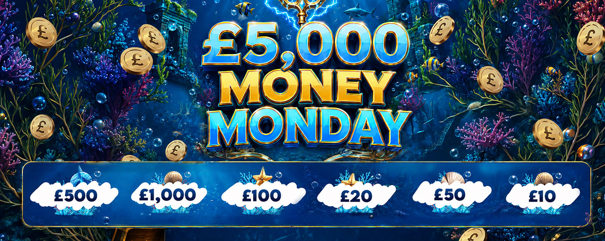 £5000 Money Monday Instant Scratch