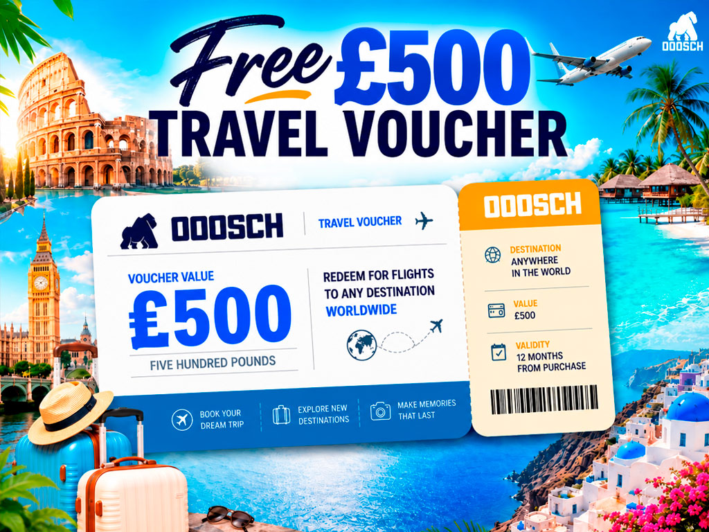 WIN A £500 TRAVEL VOUCHER