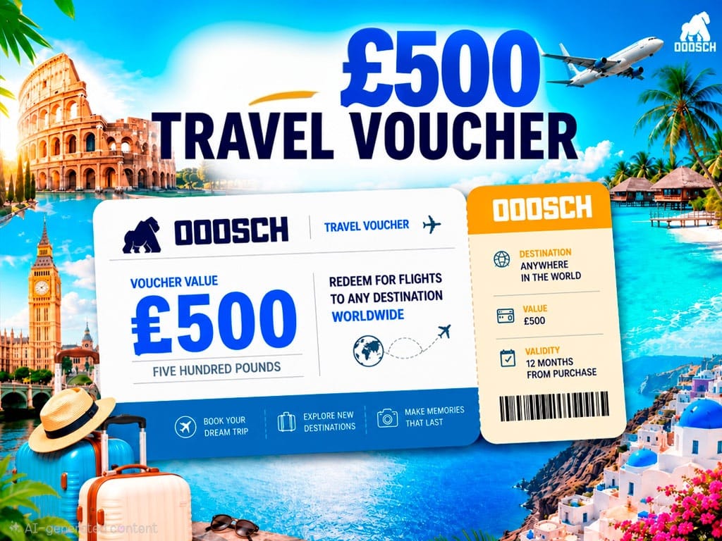 WIN A £500 TRAVEL VOUCHER