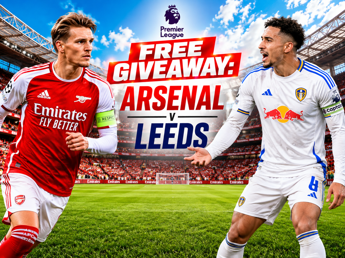 Arsenal v Leeds Hospitality – Free Giveaway