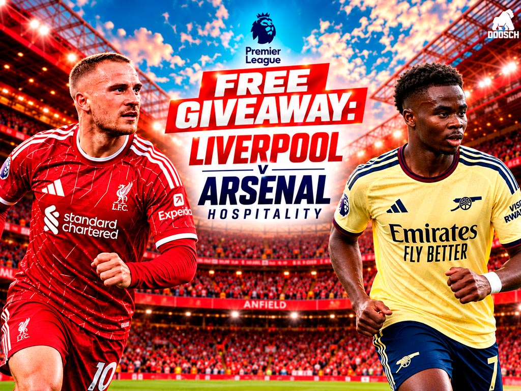 Liverpool V Arsenal Hospitality – Free Giveaway
