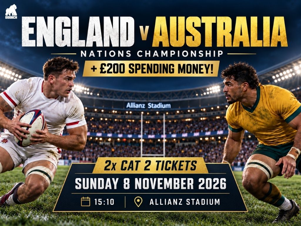 England v Australia + £200 spending money
