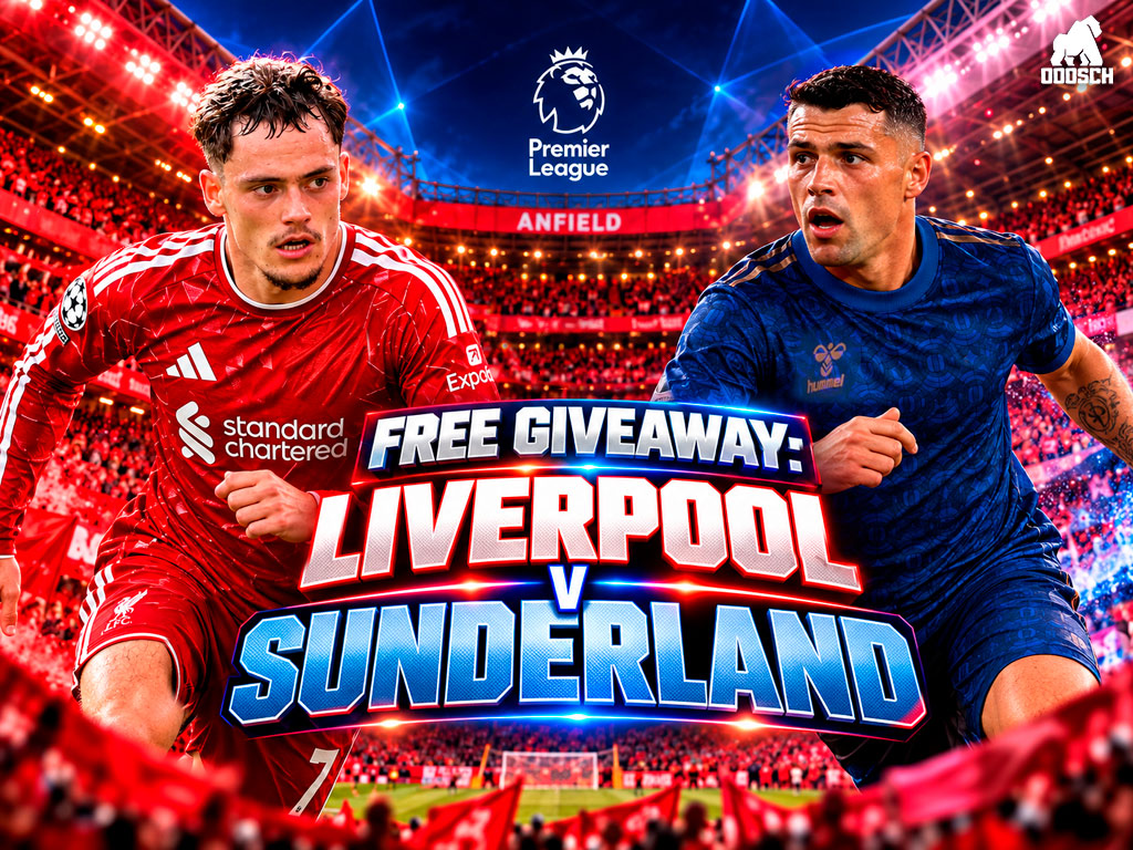 Free Giveaway: Liverpool V Sunderland #2 - 2nd December