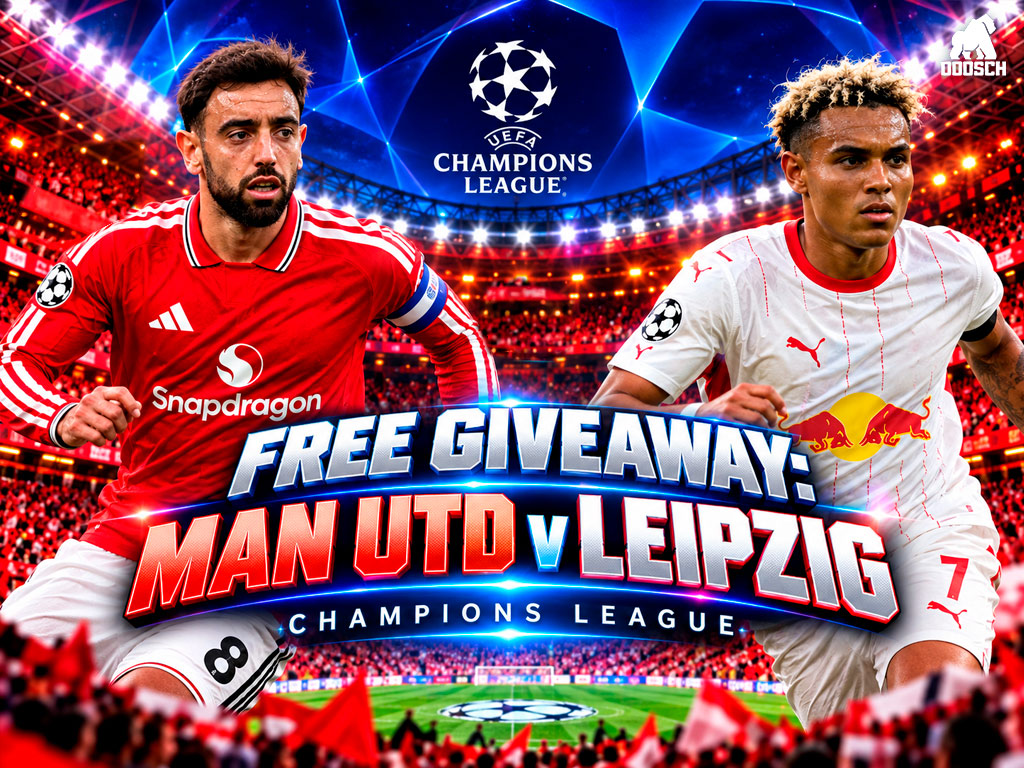 Free Giveaway: Man Utd v Leipzig Champions League