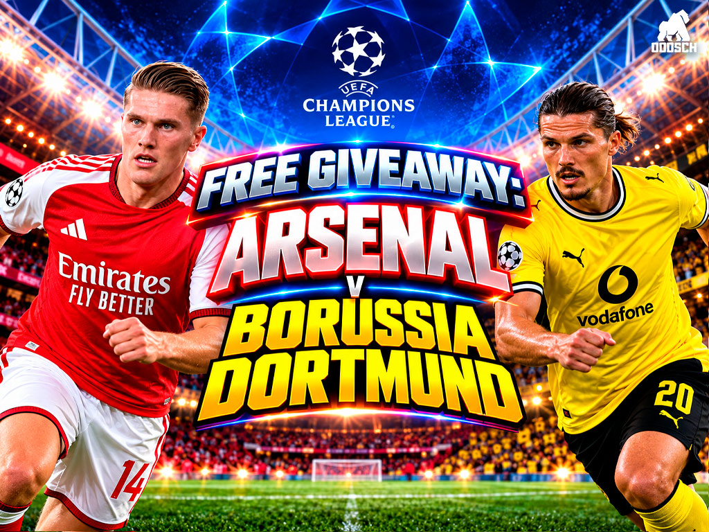 Free Giveaway: Arsenal v Borussia Dortmund Champions League #2