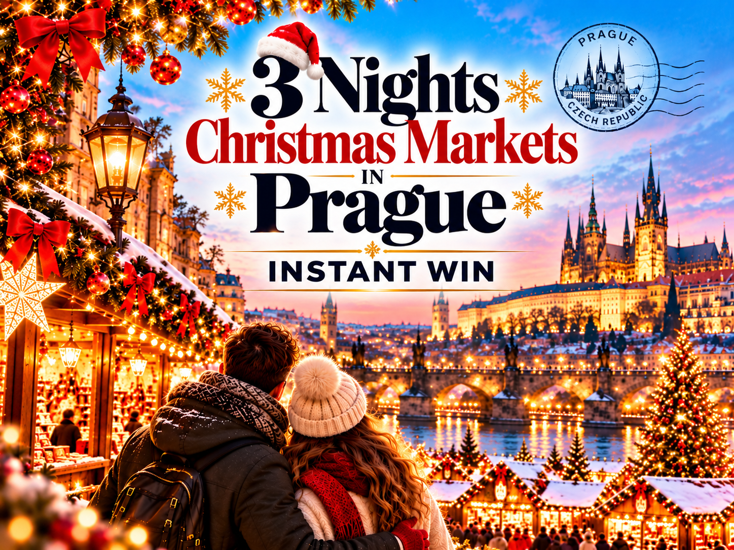 3 Nights Christmas Markets in Prague Instant Win