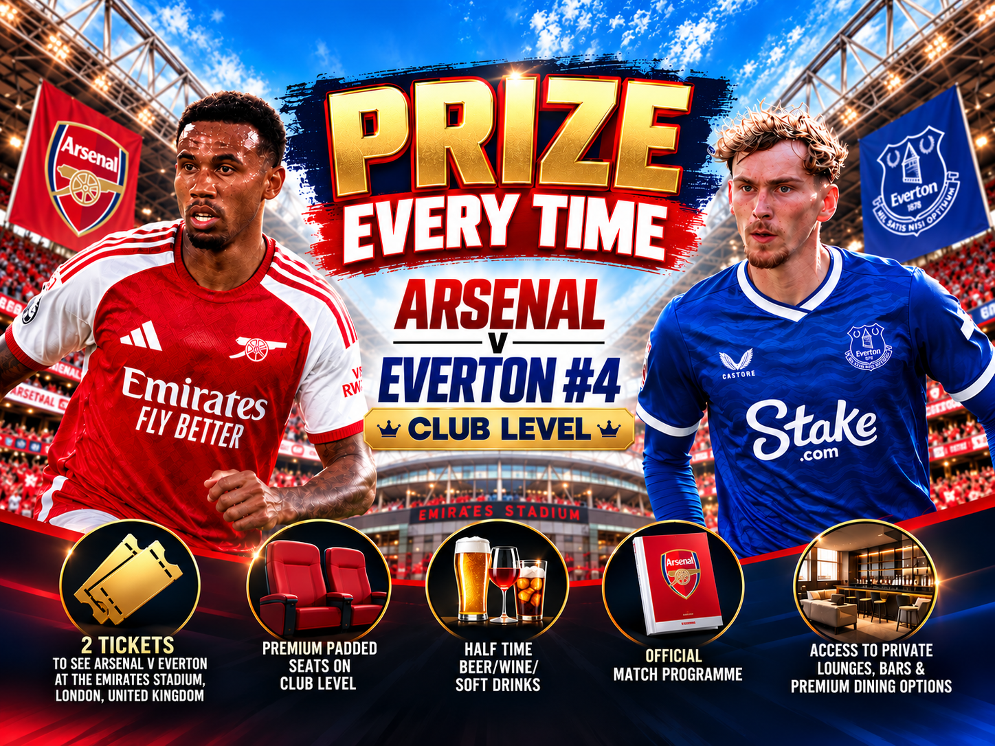 Prize Every Time - Arsenal V Everton Double Chance
