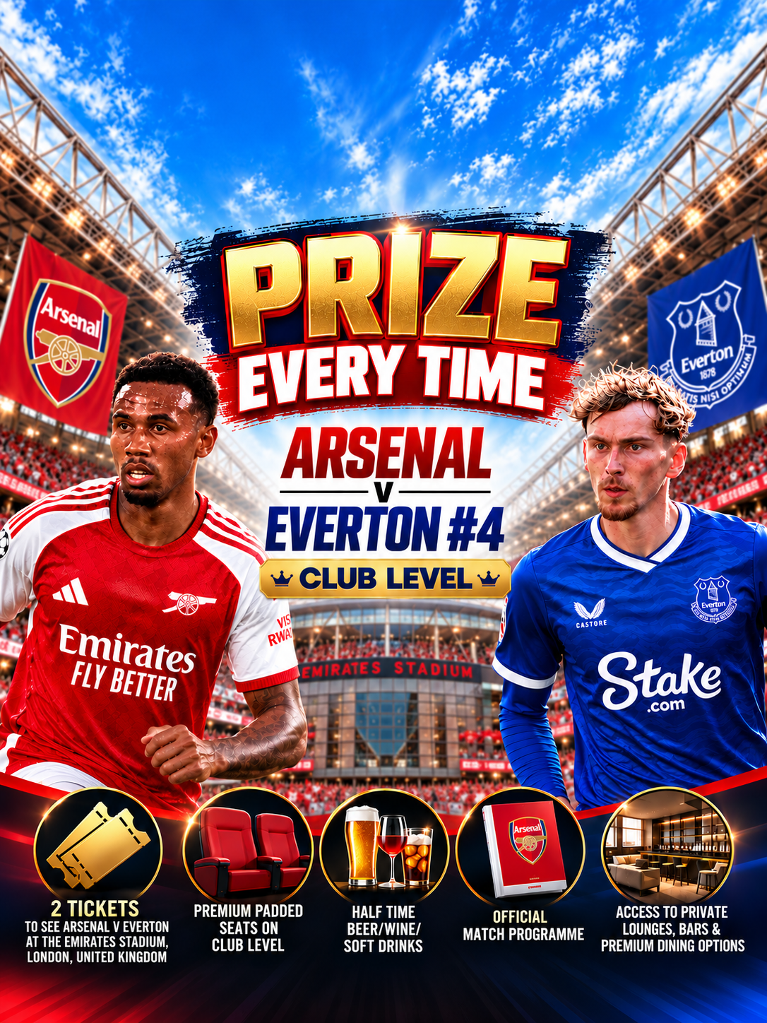Prize Every Time - Arsenal V Everton Double Chance
